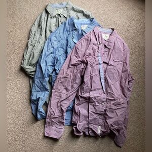 ♥️💚3 American Eagle Outfitters Green and Blue Checkered Shirt